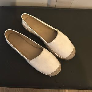 White leather loafers from Mykonos 🇬🇷